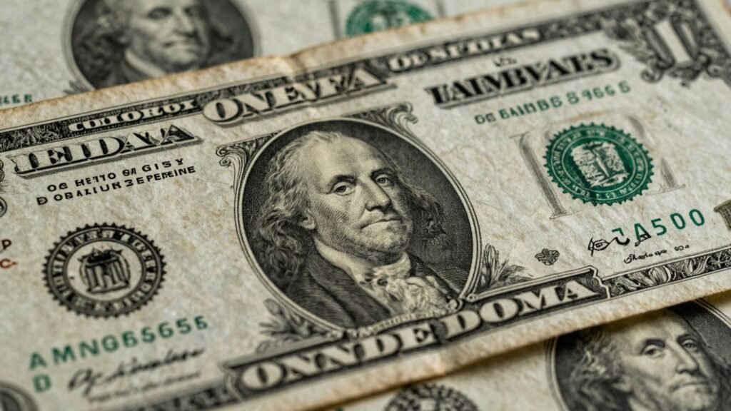 Confederate currency bills with historical designs.